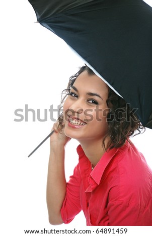 Caucasian Children Singing Karaoke On White Stock Photo 