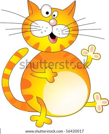 Black Cat Silhouette Your Design Stock Vector 60734200 - Shutterstock