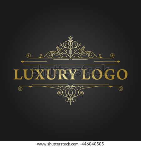 Luxury Logo Vector Design Stock Vector 446040505 - Shutterstock