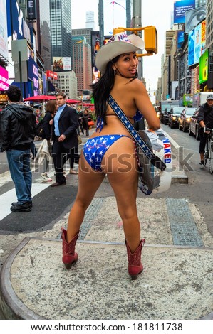 Alejandra the Naked Cowgirl Of Times Square 