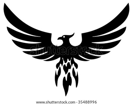 Phoenix bird (vector)