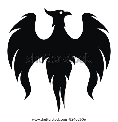 Phoenix bird wings (vector)