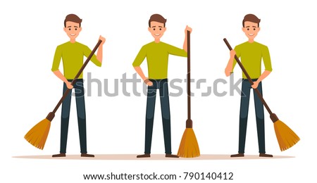 Broom Vector Stock Images, Royalty-Free Images & Vectors | Shutterstock