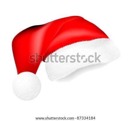 Red Santa Claus hat