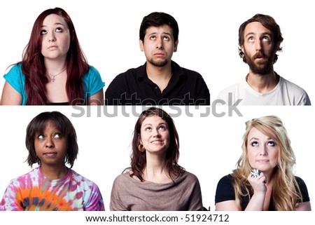 Group People Looking Sky Stock Photo 53582654 - Shutterstock