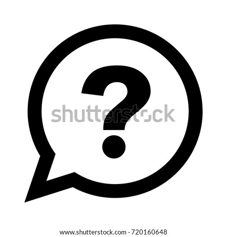 Question Mark Speech Bubble Icon Stock Vector 720160648 - Shutterstock