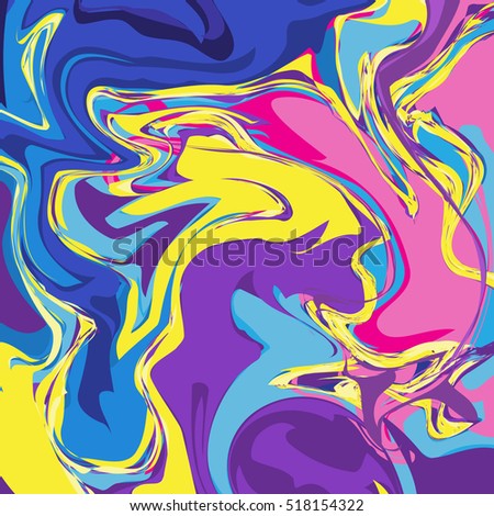 Marble texture background in bright colors. Tender background with swirls. Marble effect. Vector illustration for your graphic design.