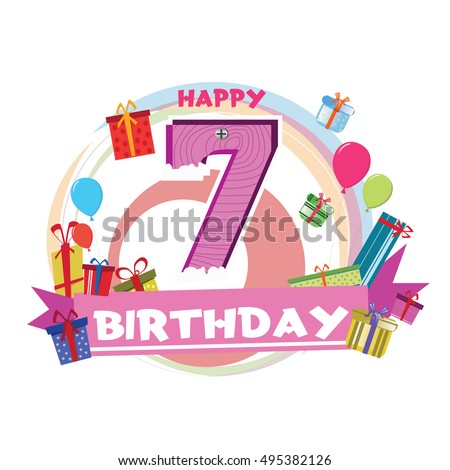 7th Birthday Stock Images, Royalty-Free Images & Vectors | Shutterstock