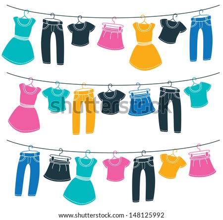 Clothes Hanging On A Clothesline Stock Photos, Images, & Pictures ...