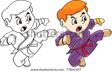 Cartoon Karate Kid Stock Photos, Images, & Pictures | Shutterstock