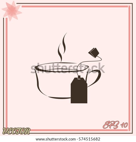 Cup of tea with tea bag
