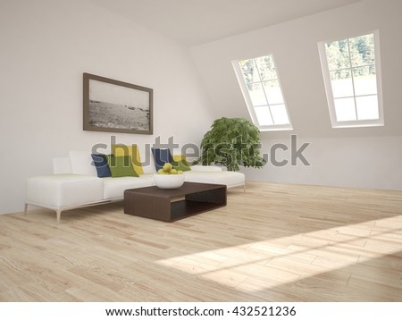 iStrangei iLivingi iRoomi Interior 3d Design Stock Illustration 