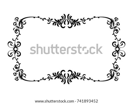 black wedding border