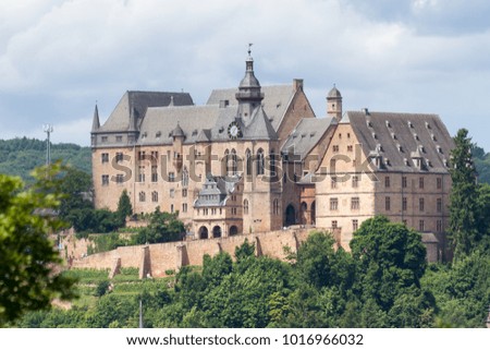 Medieval Castle Marburg Der Lahn Hesse Stock Photo (Edit Now ...