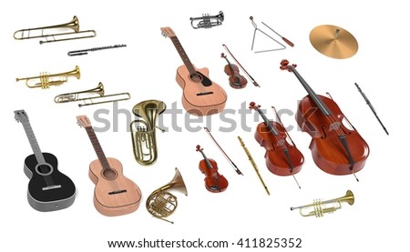 Musical Background Series Set Traditional String Stock Vector 207928336 ...