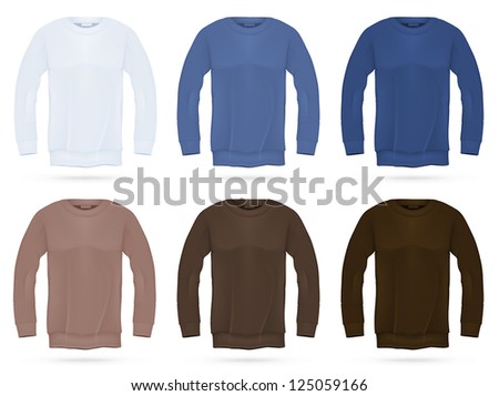 Long Sleeve Shirts Stock Vector 7725436 - Shutterstock