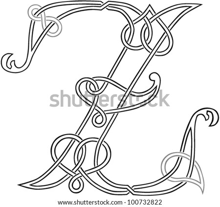 celtic letter v