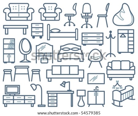 Furniture Icon Stock Photos, Images, & Pictures | Shutterstock