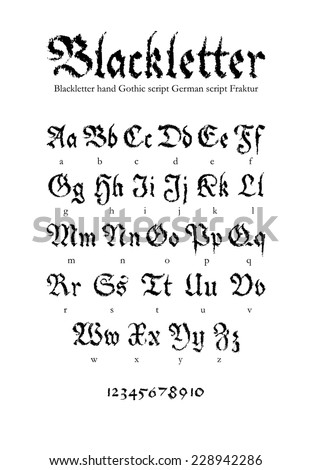 Calligraphic Alphabet Stock Vector 86261428 - Shutterstock