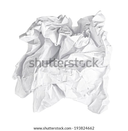 Screwed Up Paper Isolated Stock Images, Royalty-Free Images & Vectors ...