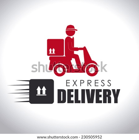 delivery bike vector illustration background shutterstock man