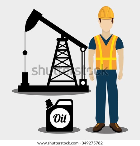 Happy People Working Oil Industry Set Stock Vector 608573468 - Shutterstock