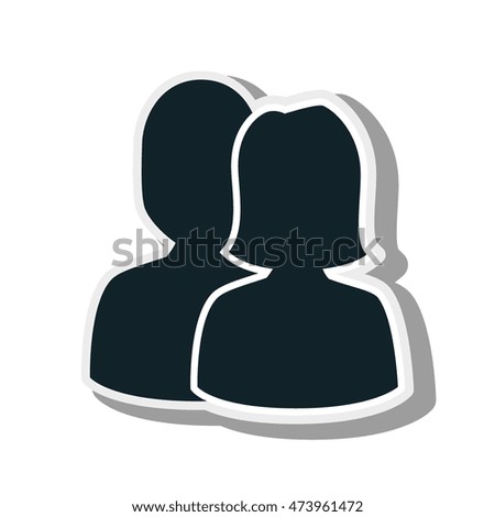 Man Woman Avatar Profile Flat Design Stock Vector 479625178 - Shutterstock