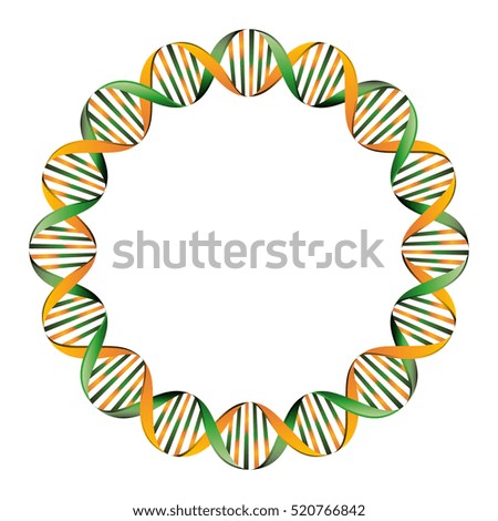 Dna Design Over White Backgroundvector Illustration Stock Vector ...