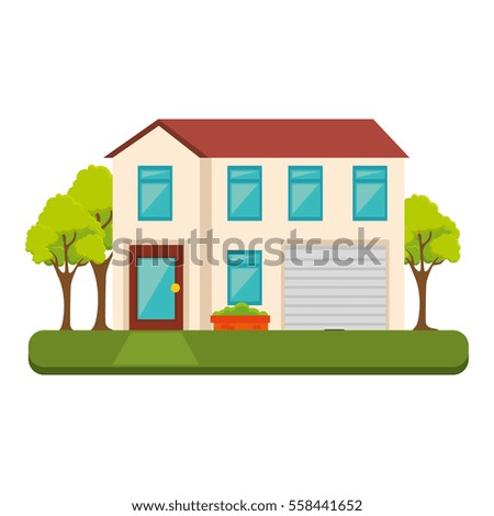 Exterior Cute House Icon Exterior Cute House Icon