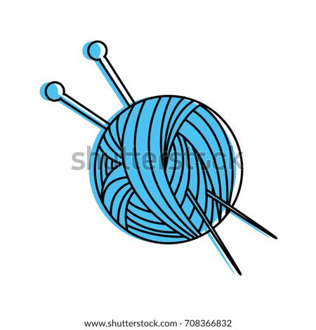 Cartoon Wool Ball Line Art Stock Vector 237441787 - Shutterstock