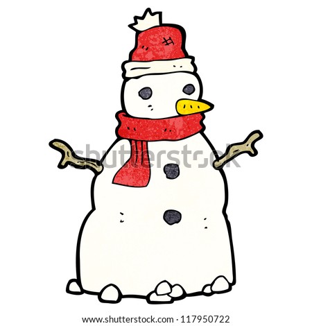 Cartoon Snowman Stock Vector 118707016 - Shutterstock