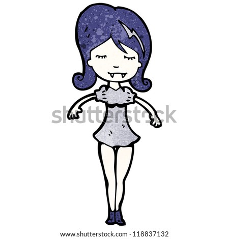 Vampire Girl Cartoon Stock Vector 118837132 - Shutterstock