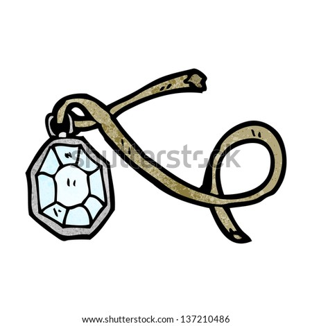 Diamond Necklace Cartoon Stock Vector 54950875 - Shutterstock