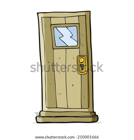 Cartoon Vector Illustration Brown Door Stock Vector 44584663 - Shutterstock