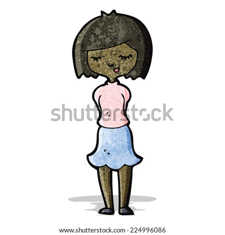 Cartoon Pretty Woman Stock Vector 197987633 - Shutterstock