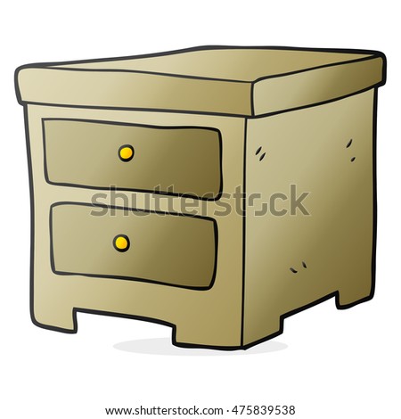 Freehand Drawn Cartoon Chest Drawers Stock Illustration 475839538 ...