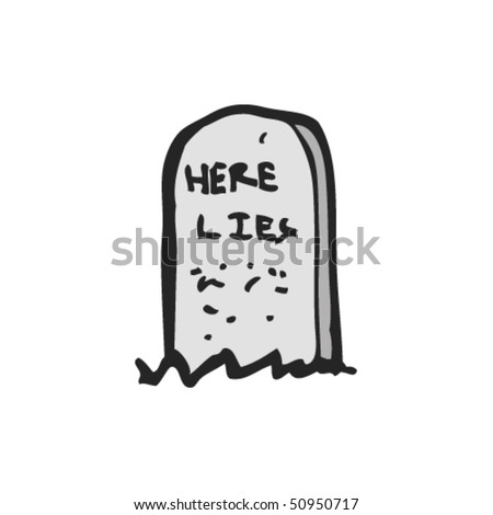 Drawing Grave Stock Vector 50949835 - Shutterstock