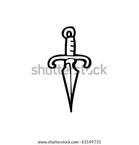 Dagger Cartoon Stock Vector 63149731 - Shutterstock