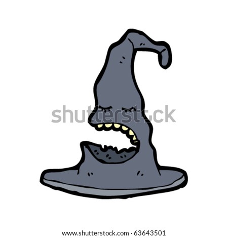 Cartoon Spooky Witch Hat Stock Illustration 105112871 - Shutterstock