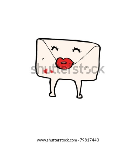 Love Letter Cartoon Stock Vector 77381836 - Shutterstock