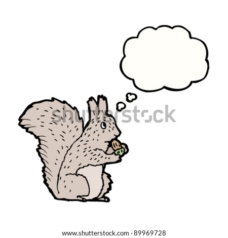 Cartoon Eating Illustration Squirrel Vector Stock Photos, Images ...