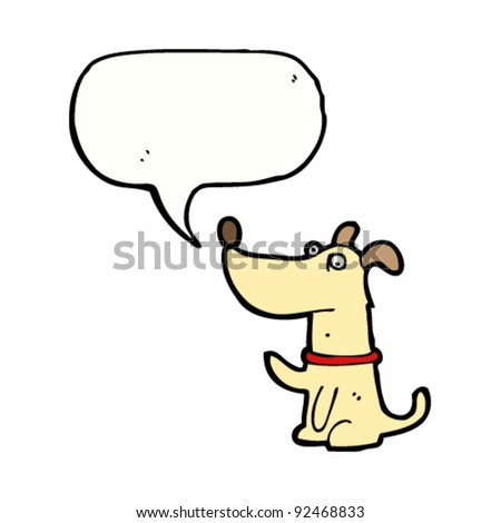 Talking Dog Cartoon Stock Vector 92468833 - Shutterstock