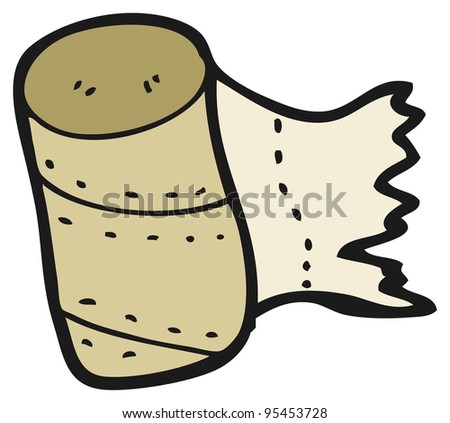 Empty Toilet Roll Cartoon Stock Illustration 95453728 - Shutterstock