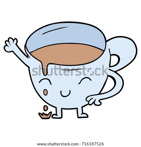 Spilled Soft Drink Cartoon Stock Illustration 112300412 - Shutterstock