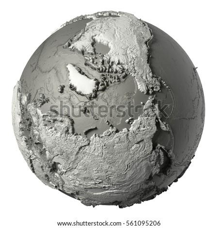 Dead Planet Earth Without Water Global Stock Illustration 62530489 ...