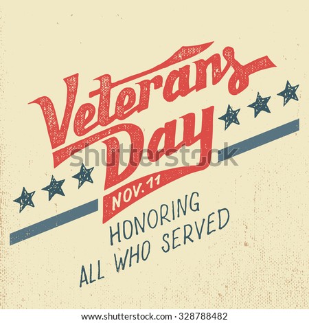 Vintage Veterans Day Clip Art