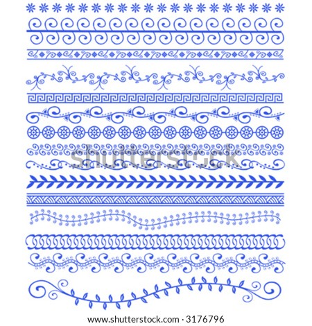 Vector Henna Patterns – stock vektor 3176796 – Shutterstock