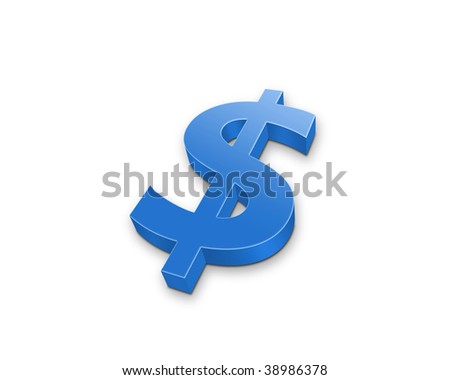 Blue Dollar Sign Stock Illustration 38986378 - Shutterstock