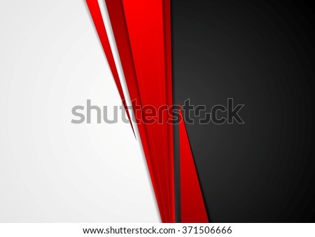 Corporate concept red black grey contrast background. Vector graphic design