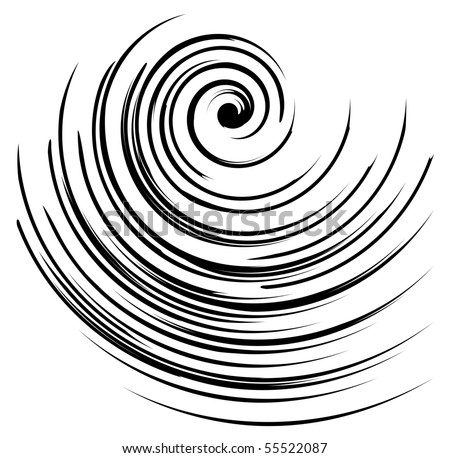 Vector Image Black White Spiral Stock Vector 55522087 - Shutterstock